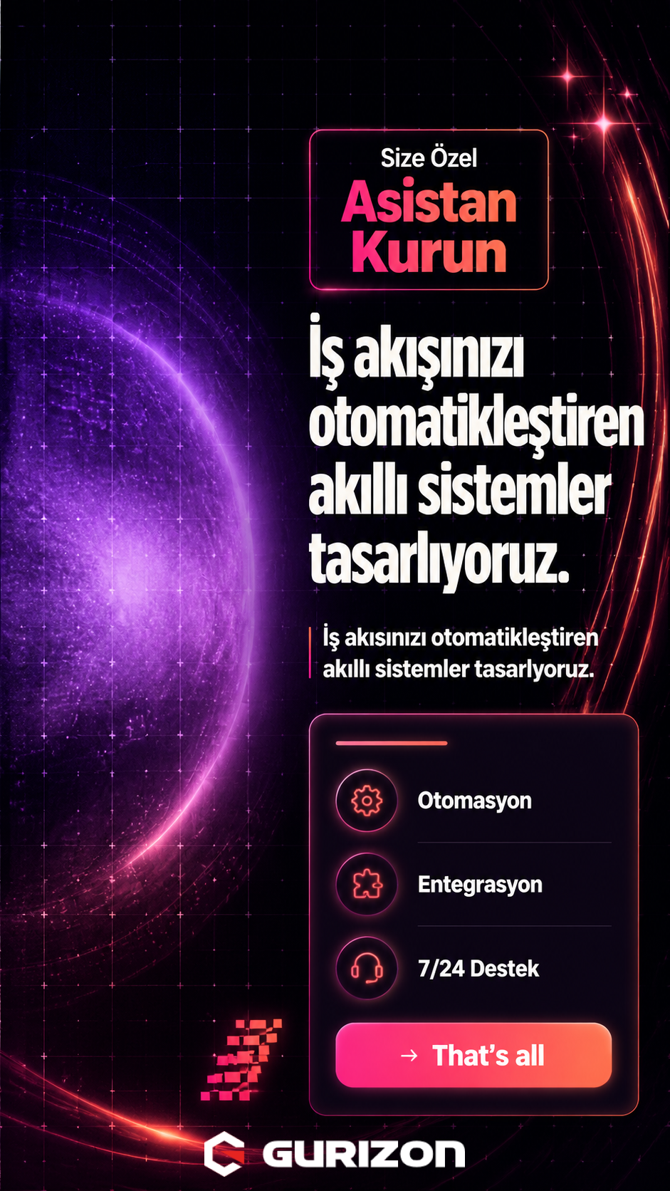 Gurizon sosyal medya tasarım örneği