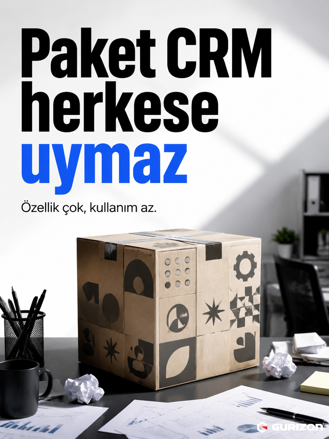 Gurizon sosyal medya tasarım örneği
