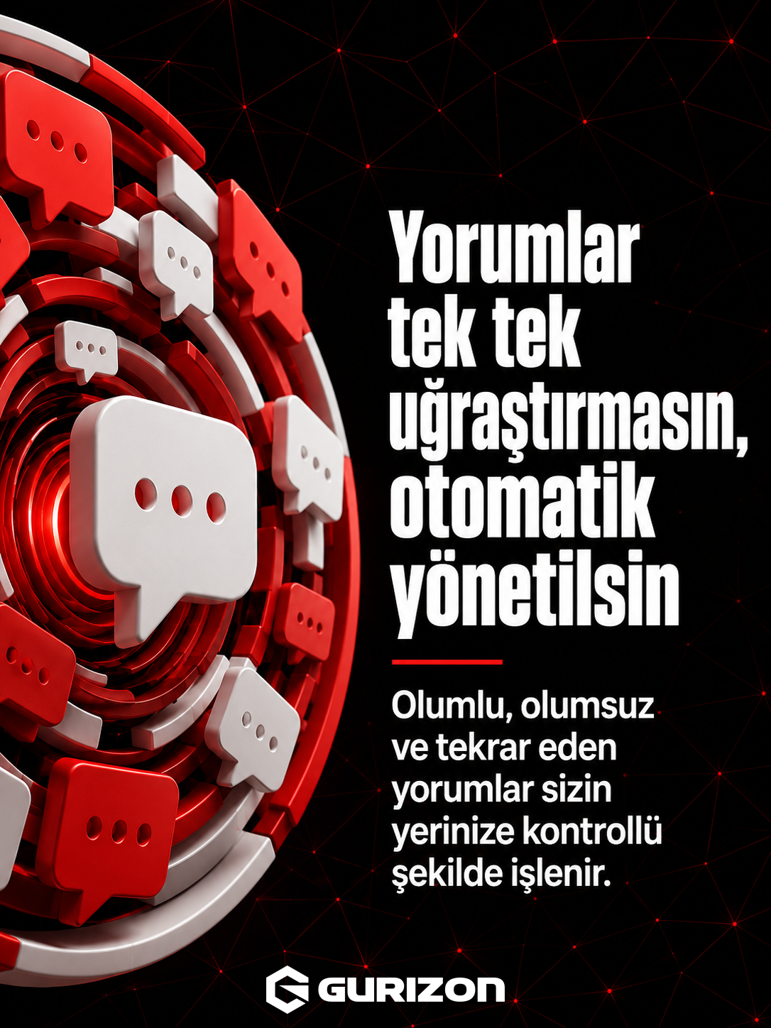 Gurizon sosyal medya tasarım örneği
